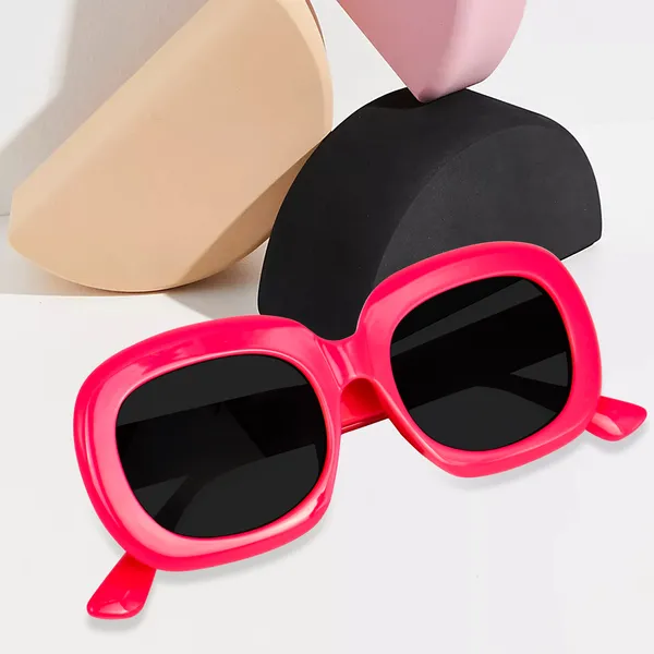 Pink_Oversized_Square_UV/UB_Protected_Sunglasses_-_For_Women_(3364PK)