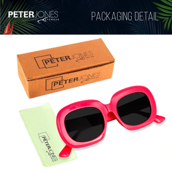 Pink_Oversized_Square_UV/UB_Protected_Sunglasses_-_For_Women_(3364PK)