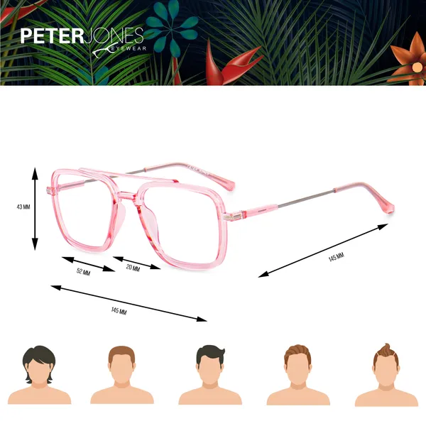 Pink_Square_Medium_Blue_Light_Blocking_Computer/Gaming_Glasses_(AG2822PK)_-_For_Unisex