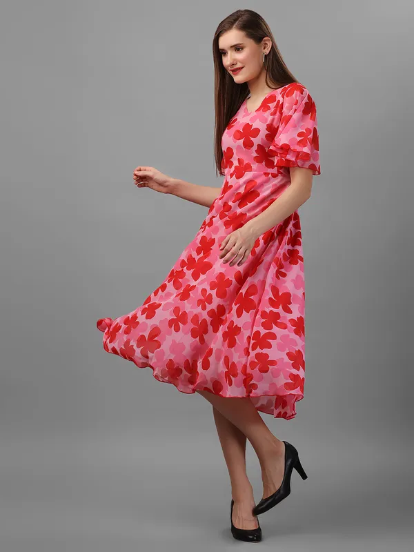 Pink_&_Red_Floral_Georgette_Maxi_Dress