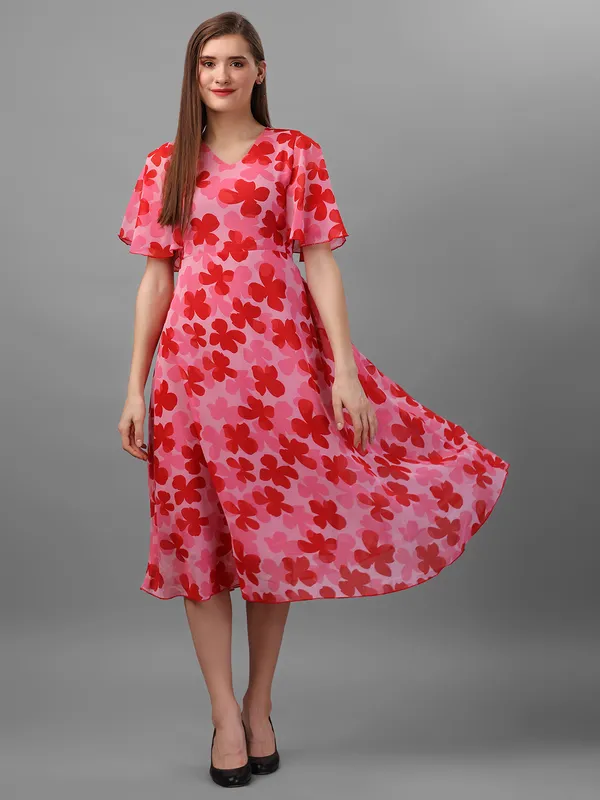 Pink_&_Red_Floral_Georgette_Maxi_Dress