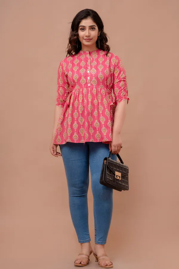Pink_Blossom_Cotton_Printed_Short_Top