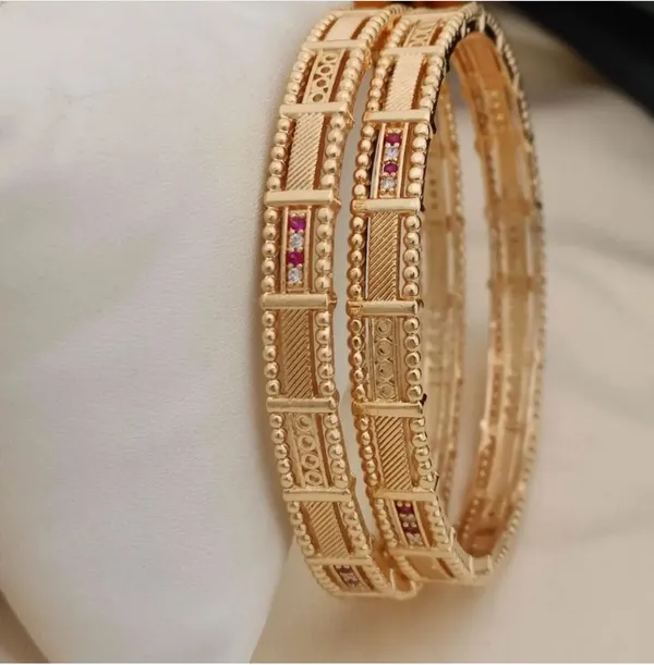 Micro_Gold_Plated_with_And_Diamond_Designer_2pcs_Bangle