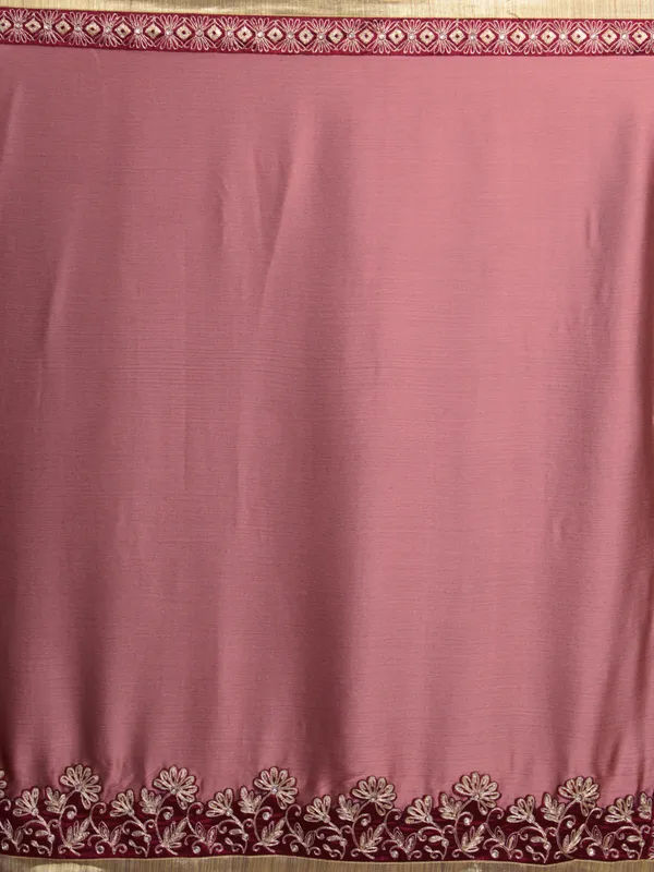 Pink_Chiffon_Embroidered_Work_Designer_Saree