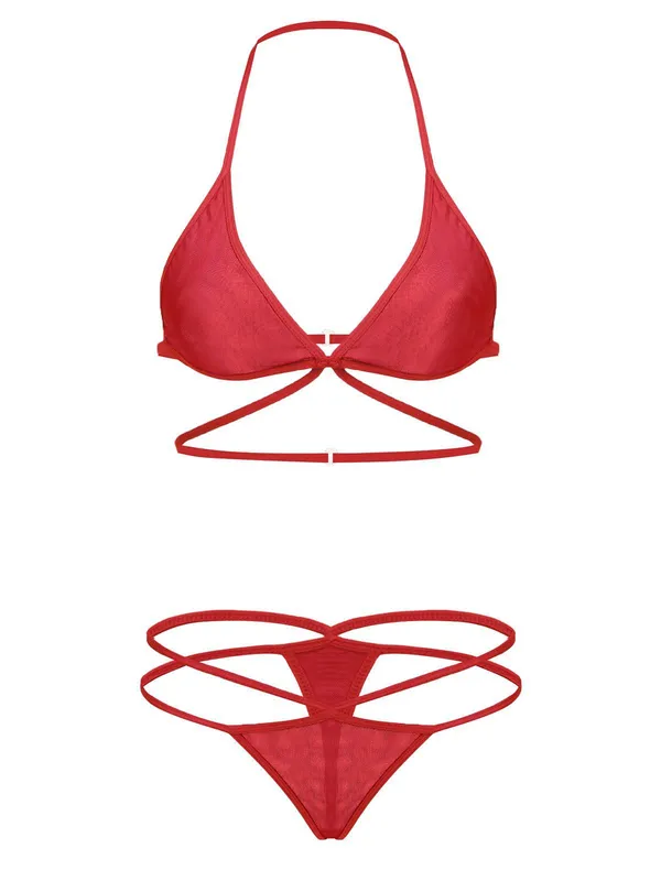 Red_Bikini_Lingerie_Set_For_Women