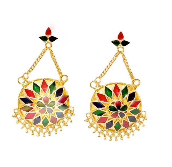 Assamese_Traditional_Gold_Plated_Multicolour_Combo_Jewellery_Set_For_Women