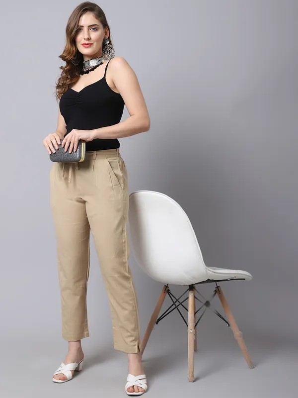 Light_Brown_Pleat-front_Cigrette_Pants
