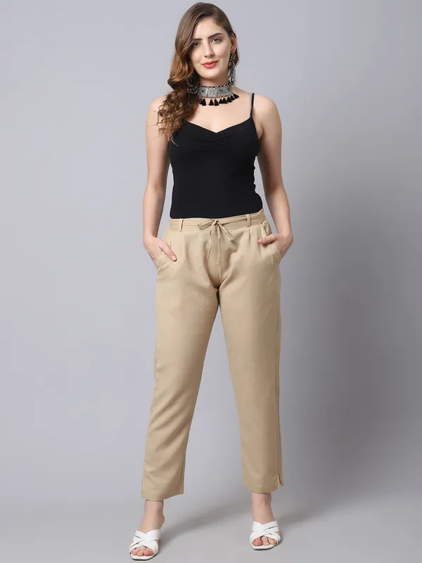 Light_Brown_Pleat-front_Cigrette_Pants