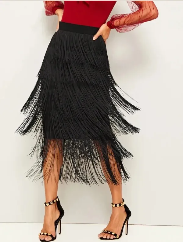 Black_Polyster_Premium_Lace_For_Women