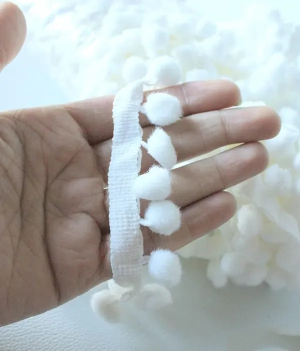 White_Cotton_Premium_Pom_Pom_Trim_For_Women