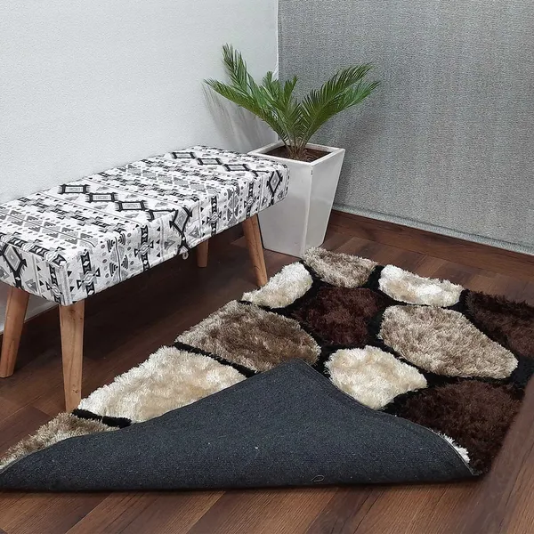 Premium_Brown_Pebble_Design_Hand_Tufted_Shaggy_Polyester_Carpet