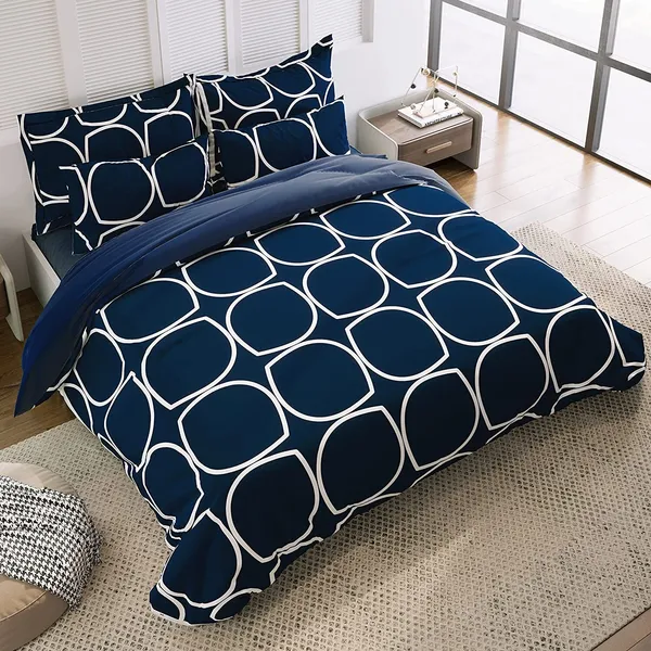 BLUE_CIRCLE_Premium_Double_Bedsheet_With_2_Pillow_Covers_(72X78X_Up_to_10_Inches)_&_360_Degree_Elasticated