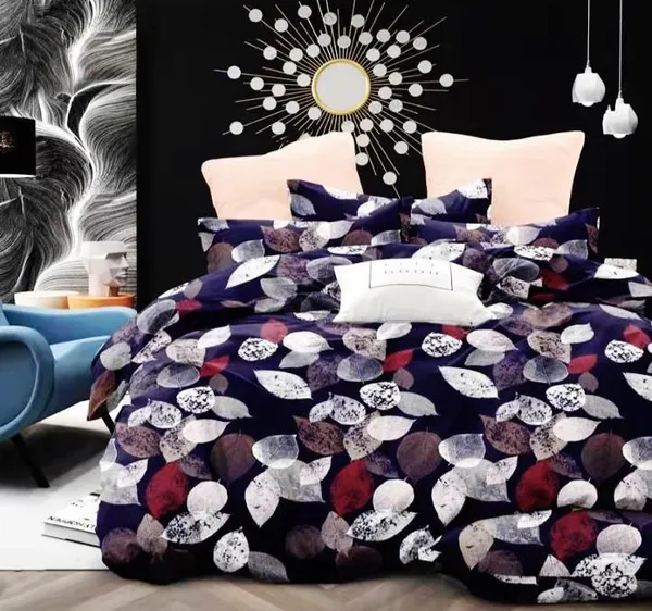 BLACK_LEAF_Premium_Fitted_Elastic_Bedsheet_with_Two_Pillow_Covers_(72X78X_Upto_10_Inches)_&_360_Degree_Elasticated