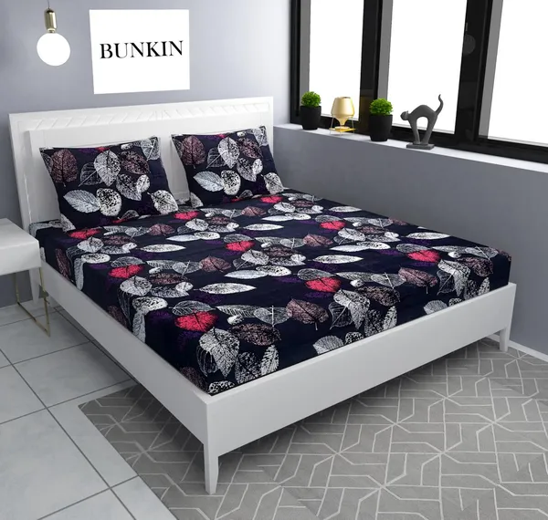 Premium__Fitted_Elastic_Bedsheet_With_Two_Pillow_Covers_(72X78X_Upto_10_Inches)_&_360_Degree_Elasticated