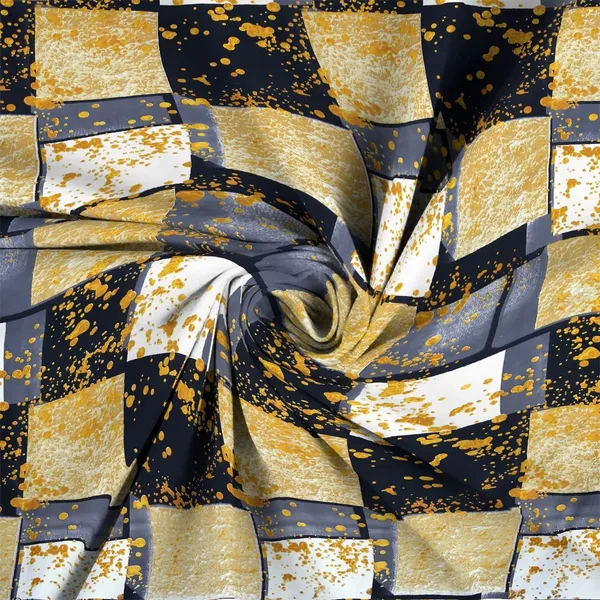 YELLOW_CHESS_Premium_Fitted_Elastic_Bedsheet_with_Two_Pillow_Covers_(72X78X_Up_to_10_Inches)_&_360_Degree_Elasticated
