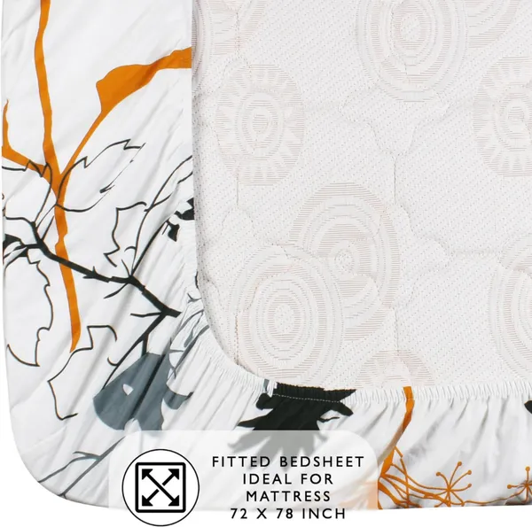STORY_HOME_Premium_Fitted_Elastic_Bedsheet_with_Two_Pillow_Covers_(72X78X_Upto_10_Inches)_&_360_Degree_Elasticated