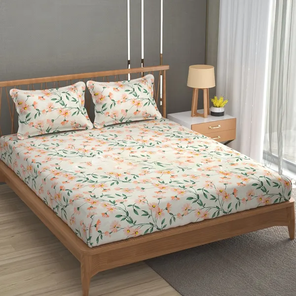 JAIPURI_PRINT_Premium_Fitted_Elastic_Bedsheet_with_Two_Pillow_Covers_(72X78X_Upto_10_Inches)_&_360_Degree_Elasticated