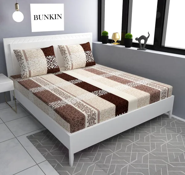 Premium__Fitted_Elastic_Bedsheet_With_Two_Pillow_Covers__(72X78X_Upto_10_Inches)_&_360_Degree_Elasticated