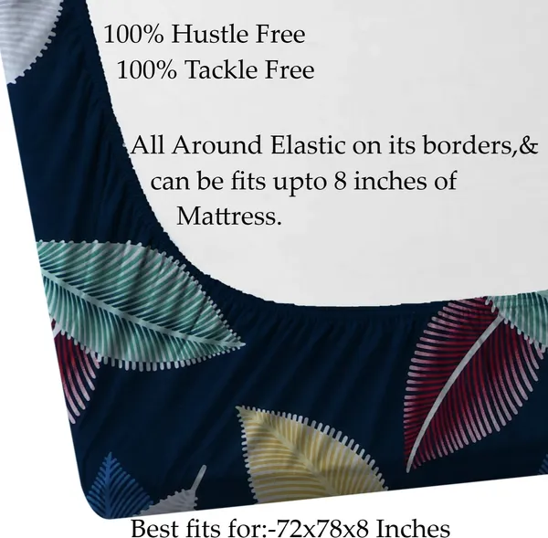 Blue_Leafs_Premium_King_Size_Fitted_Elastic_Bedsheet_with_Two_Pillow_Covers_(72X78X_Up_to_10_Inches)_&_360_Degree_Elasticated