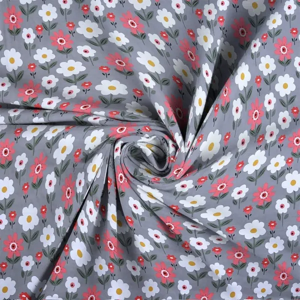 GREY_FLOWER_220_TC_Fitted_Elastic_Bedsheet_with_Two_Pillow_Covers_(72X78X_Up_to_10_Inches)_&_360_Degree_Elasticated