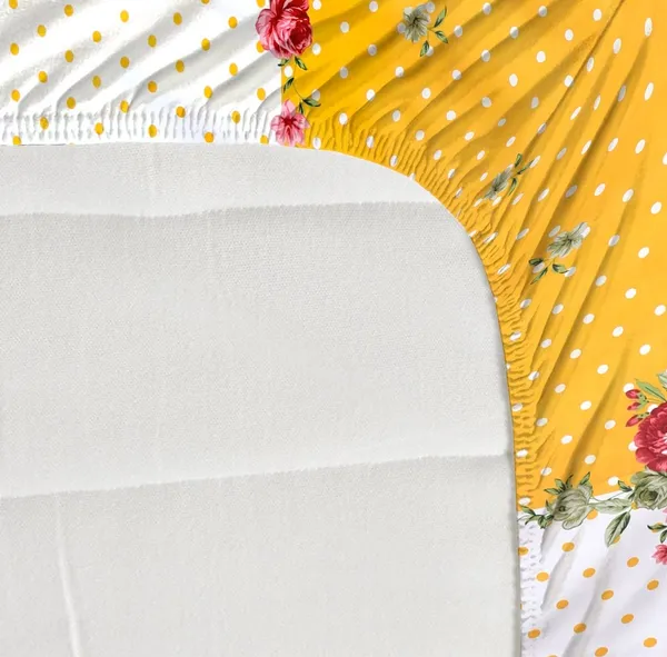YELLOW_DOT_Premium_Fitted_Elastic_Bedsheet_with_Two_Pillow_Covers_(72X78X_Up_to_10_Inches)_&_360_Degree_Elasticated