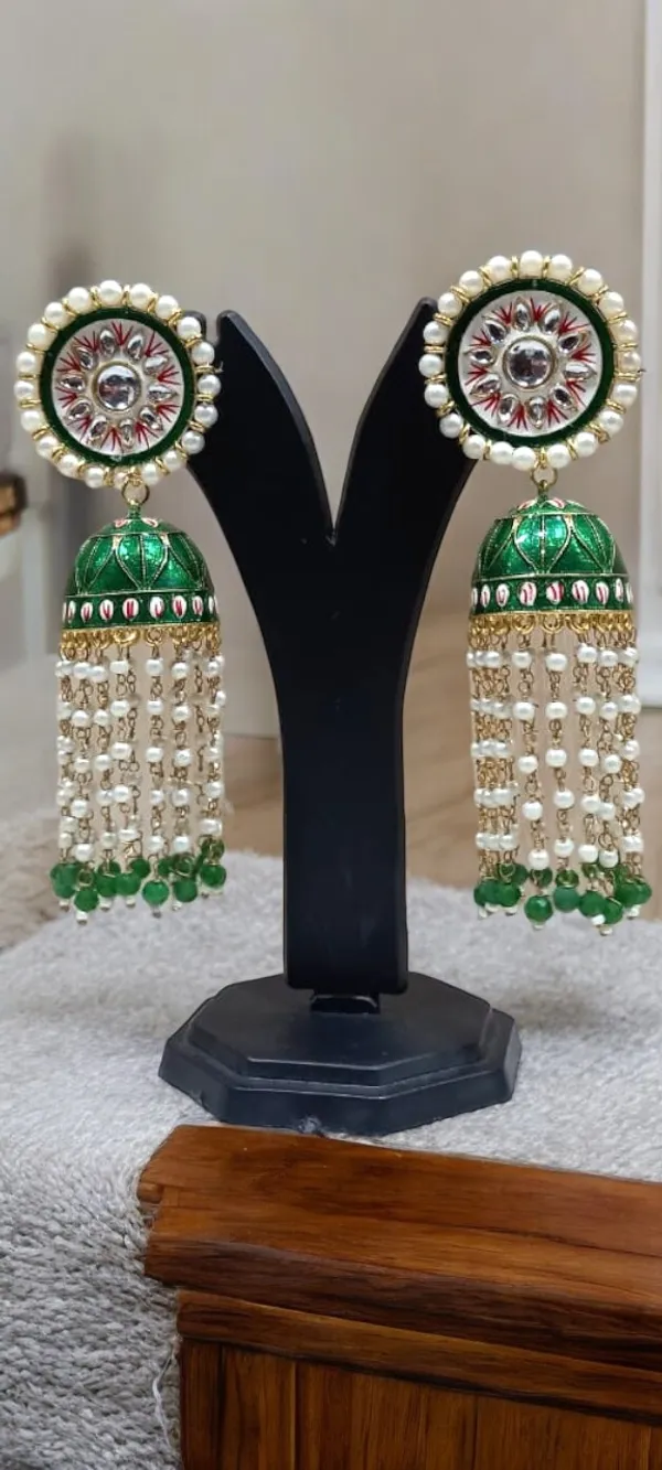 Premium_Long_Green_Jhumki