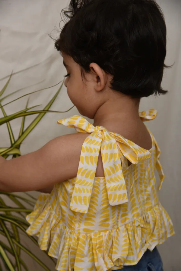 Yellow_Cotton_Crop_Top_For_Girls