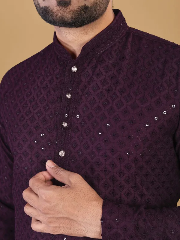 Pretty_Sequence_&_Embroidery_Work_Cotton_Kurta