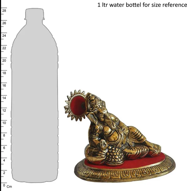 White_Metal_Gold_Plated_Masand_Ganesh_Showpiece_Idol_For_Home_And_Gift