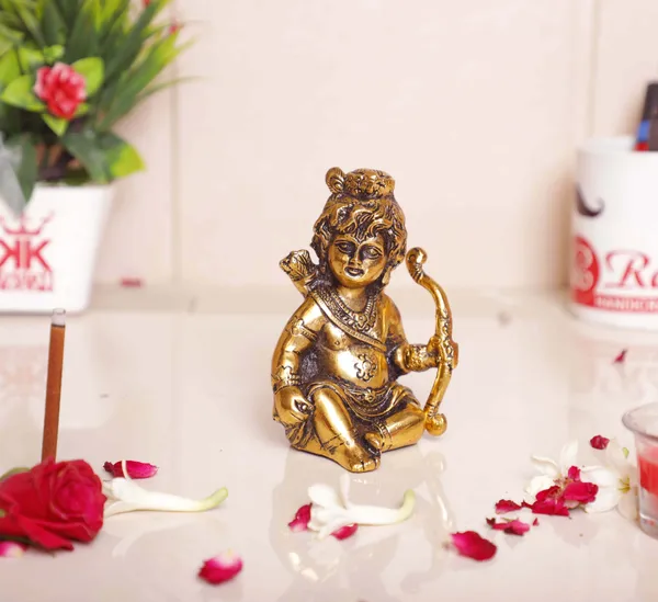 Prince_White_Metal_Ram_Ji_With_Dhanush_Gold_Plated_Decorative_Showpiece_-_15_Cm_(Aluminium)