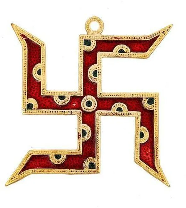 Gifts_Wall_Hanging_Swastika_Set_Gold_Plated_With_Red_Meena_Work_For_Home_Decor_Exclusive_Gifts_Of_Corporate_Gift