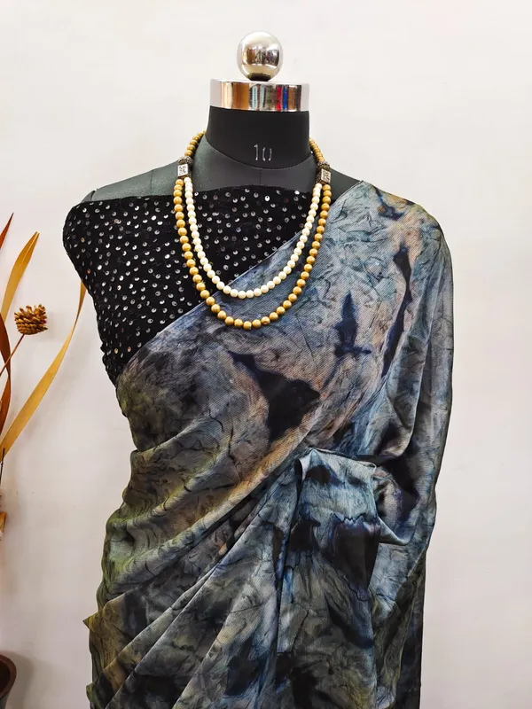 Printed_Blue_Summer_Chiffon_Prizam_Saree