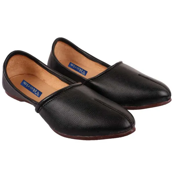 Black_&_White_PU_Premium_Mojaris_Shoe_For_Men