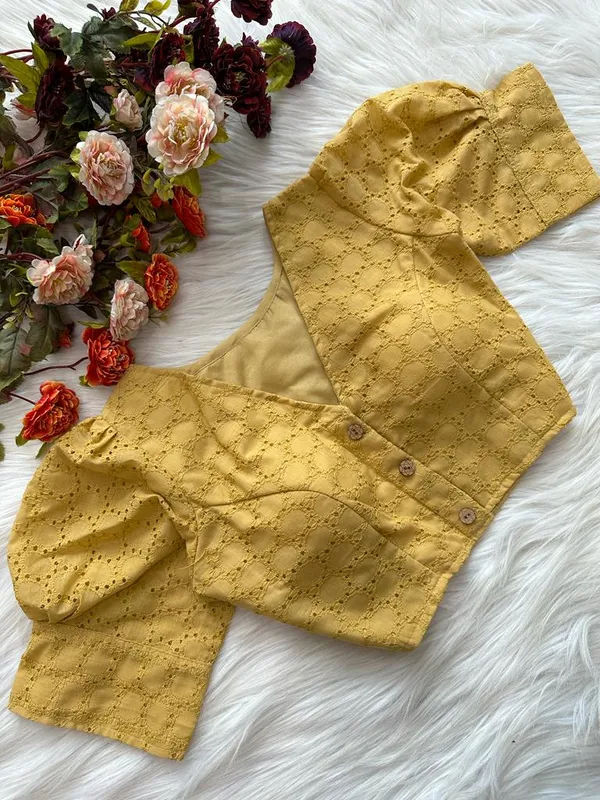 Mustard_Pure_Cotton_Hakoba_Blouse
