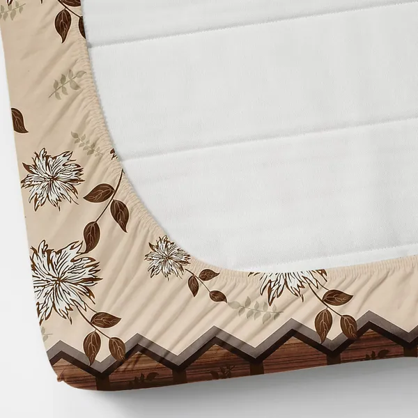 Pure_Glace_Cotton_Queen_Size_Elastic_Fitted_Bed_Sheet_With_2_Pillow_Cover