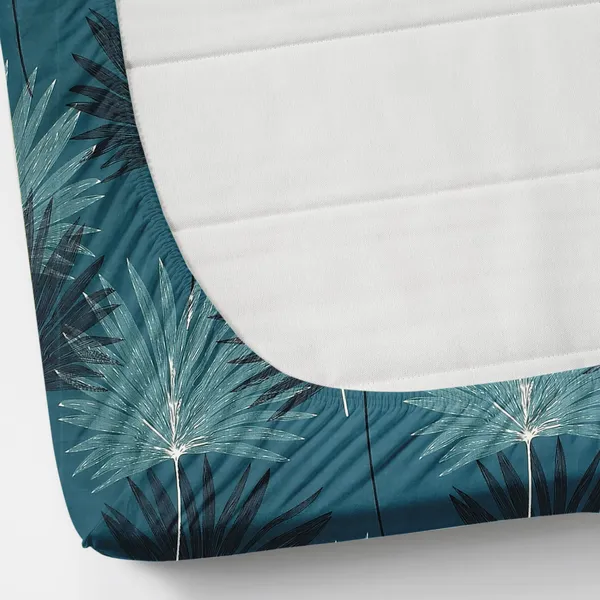Pure_Glace_Cotton_Queen_Size_Elastic_Fitted_Bed_Sheet_With_2_Pillow_Cover