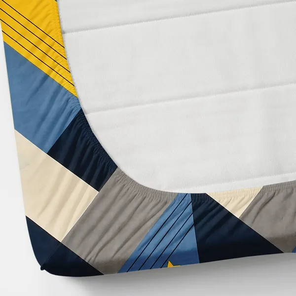Pure_Glace_Cotton_Queen_Size_Elastic_Single_Fitted_Bed_Sheet_With_1_Pillow_Cover