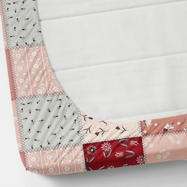 Pure_Glace_Cotton_Queen_Size_Elastic_Single_Fitted_Bed_Sheet_With_1_Pillow_Cover