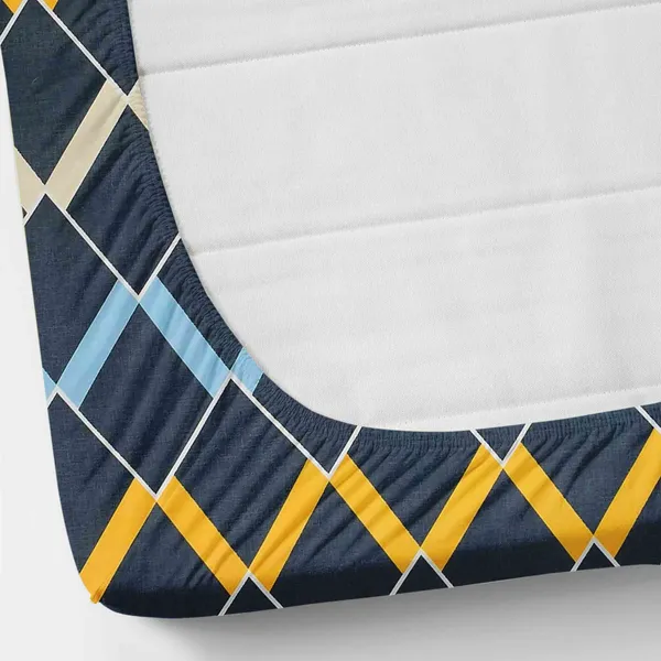 Pure_Glace_Cotton_Queen_Size_Elastic_Single_Fitted_Bed_Sheet_With_1_Pillow_Cover