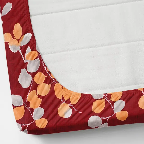 Pure_Glace_Cotton_Queen_Size_Elastic_Single_Fitted_Bed_Sheet_With_1_Pillow_Cover