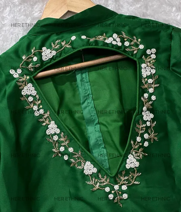 Green_Pure_Silk_With_Heavy_Hand_Work_Blouse