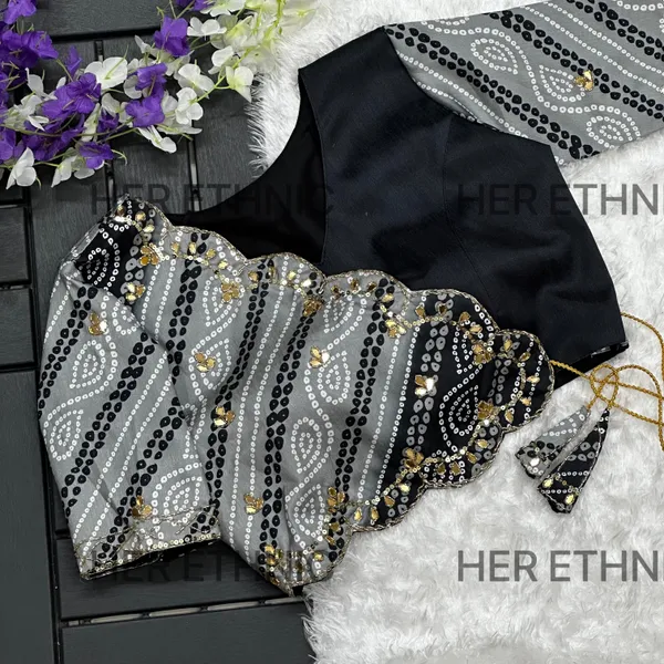 Grey_And_Black_And_Black_Pure_Silk_Handmade_Work_Cut_Work_Style