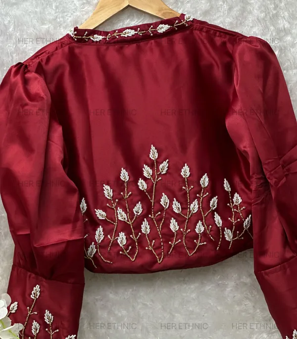 Maroon_Handwork_Blouse