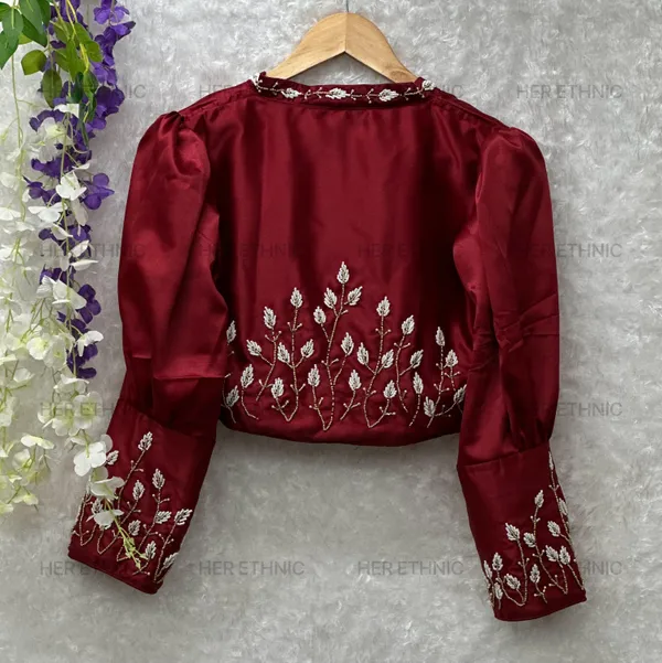 Maroon_Handwork_Blouse