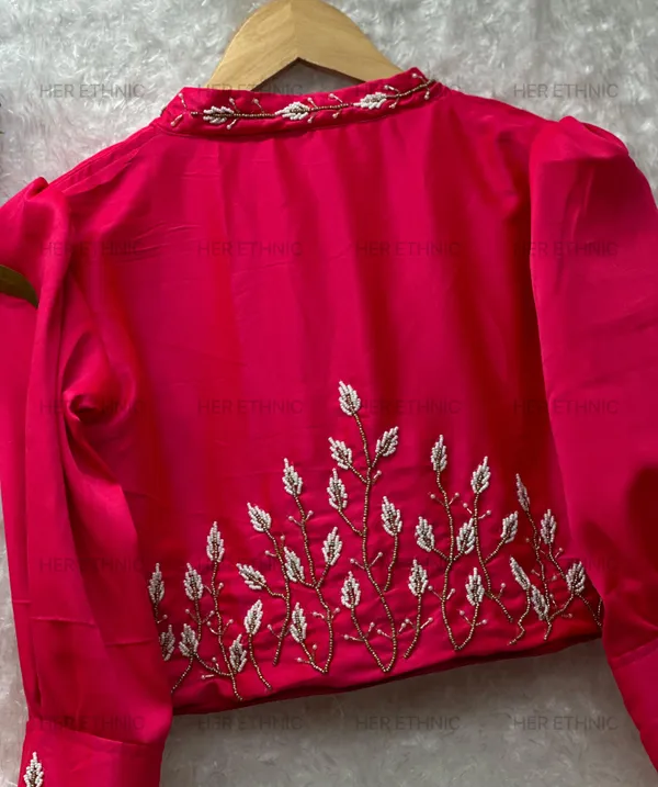 Pink_Pure_Silk_Handmade_Work_Collar_Style_Blouse