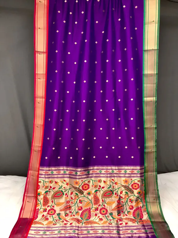 Purple_Paithani_Silk_Woven_Saree