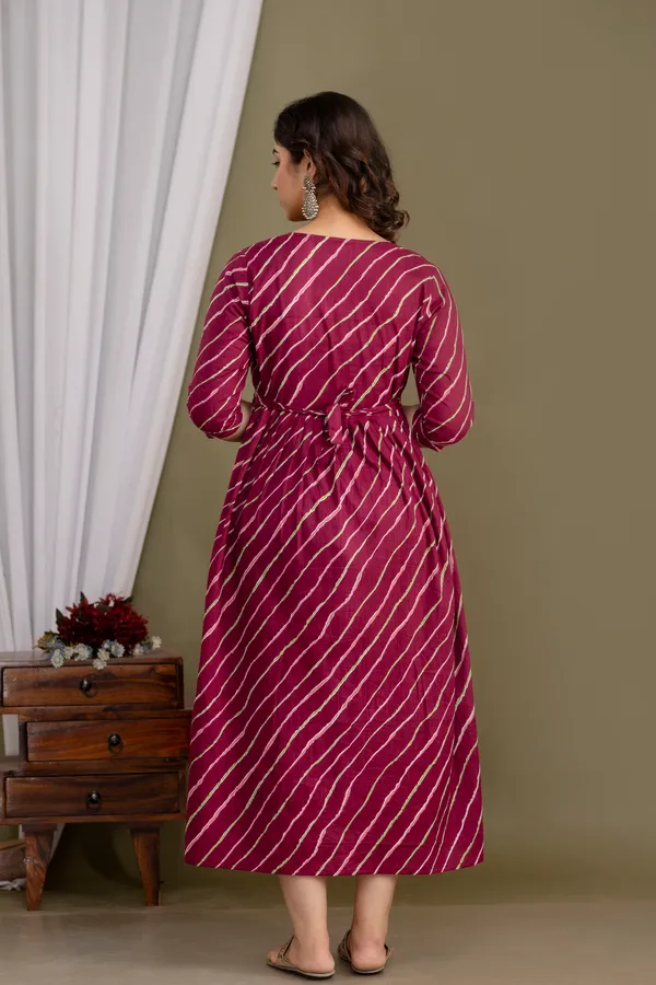 Purple__Lahriya_Maternity_And_Feeding_Kurti