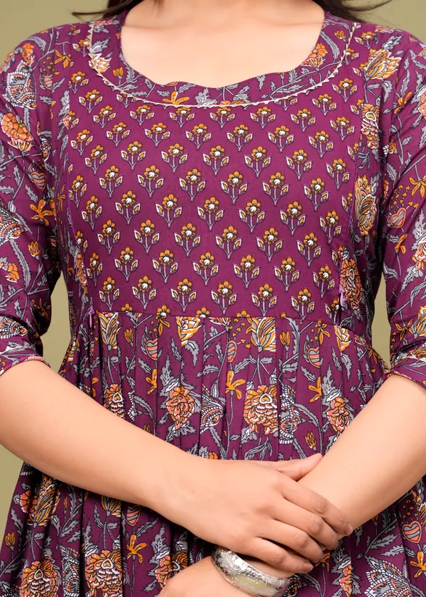 Purple_Cotton_Maternity_And_Feeding_Kurti_Multi