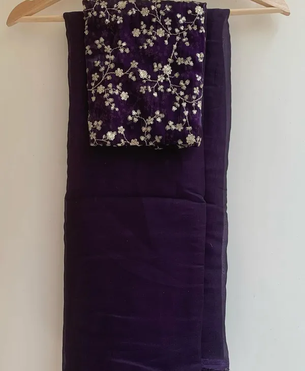 PURPLE_SOFT_JIMMY_CHOO_EMBROIDERED_SAREE