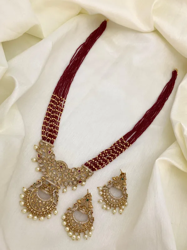 Fashion Jewell MYRA PREMIUM LONG HARAM SET Price in India Buy Fashion Jewell MYRA PREMIUM LONG HARAM SET online at undefined